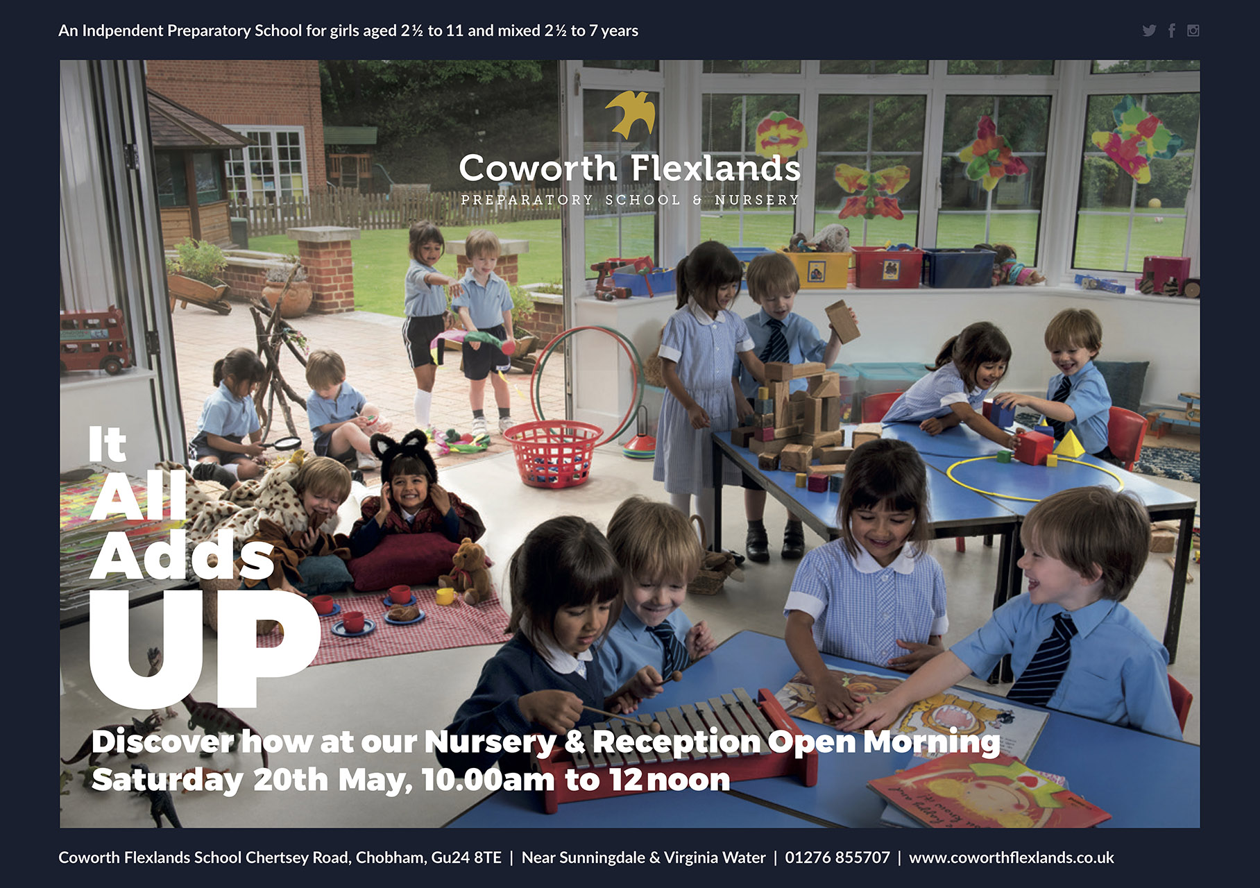 Coworth Flexlands School - Nursery &amp; Reception Open Morning Sat 20th May 2017