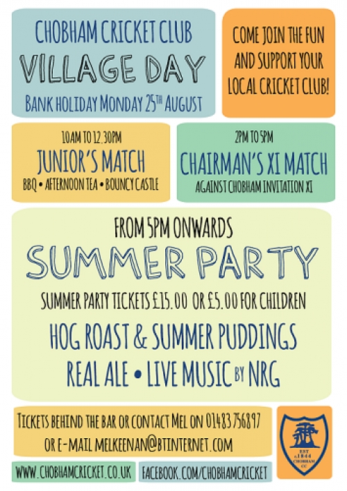 Chobham Cricket Club Summer Party