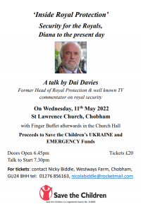 Inside Royal Protection - A talk by Dai Davies