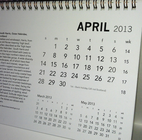 April 2013 Calendar