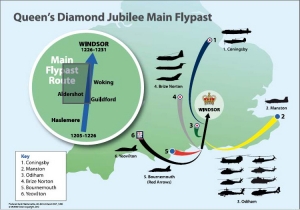 Queen&#039;s Diamond Jubilee Main Flypast